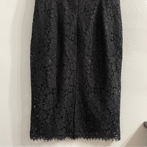 Bardot Karlie Lace Off-The-Shoulder Dress knee length black size Medium cocktail - Picture 13 of 16